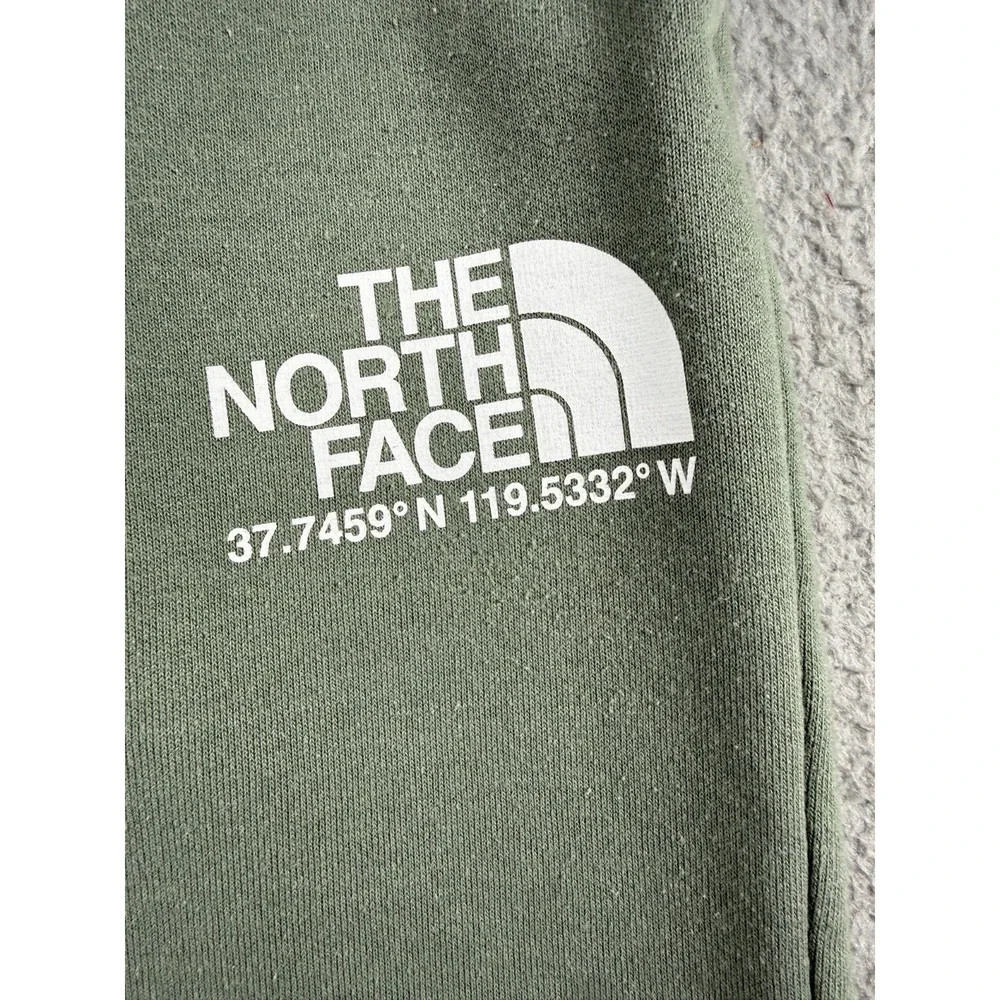 The North Face Green Fleece Drawstring Joggers Mens size Medium